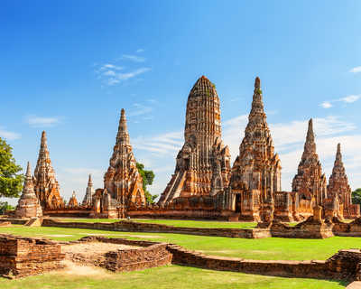 temple Pagoda à Wat Chaiwatthanaram à Ayutthaya, Thaïlande