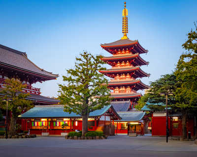 Temple Senso-ji à Tokyo au Japon