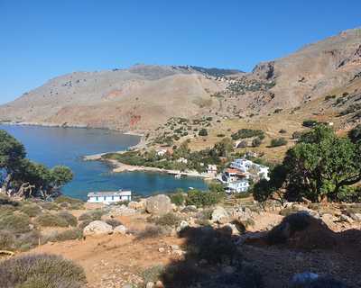 Village de Paralia Finika en Crète