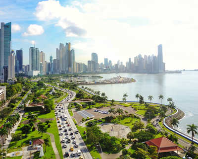 vue aérienne de Panama city