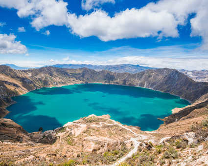 La lagune de Quilotoa en Equateur
