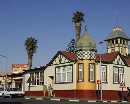 La ville de Swakopmund sur la côte atlantique namibienne