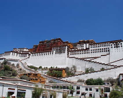 Le palais du Potala à Lhassa au Tibet