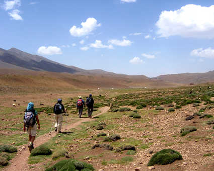 Plateau de Tarkeddit, au pied du M'Goun, Maroc