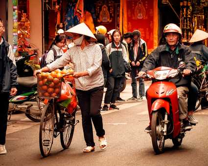 Vieille ville d'Hanoi au Vietnam