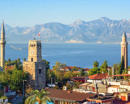 Vue panoramique de Antalya en Turquie