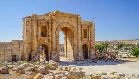 ancienne cité romaine de Jerash en Jordanie