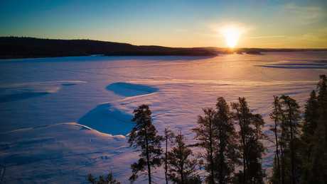 camp taureau quebec hiver traineau