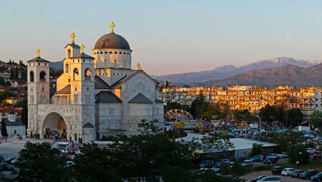 Cathédrale de Podgorica la capitale du Monténégro