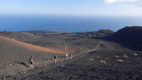 Chemin de randonnée sur l'île de La Palma aux Canaries