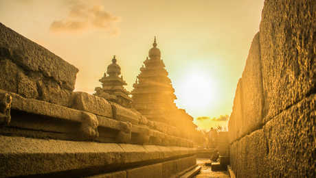 coucher-de-soleil-sur-mahabalipuram-inde-du-sud