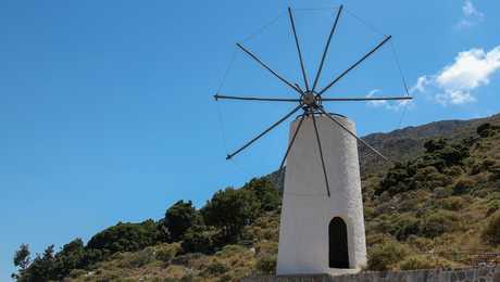 Crete, moulin sur le plateau de Lassithy