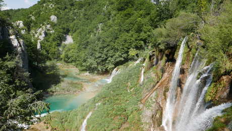 Croatie, cascade dans le Parc de Plitvice