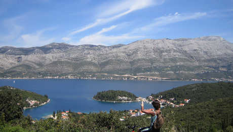 Croatie, Korcula, Vélo