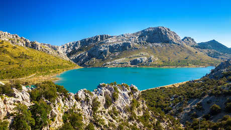 Lac Cuber dans la Serra de Tramuntana à Majorque