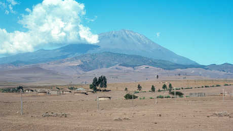 Le mont Meru en Tanzanie