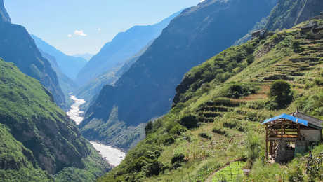 Les Gorges du Saut du Tigre à Lijiang dans la province de Yunnan