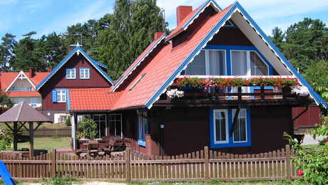 maison typique de Nida en Lituanie