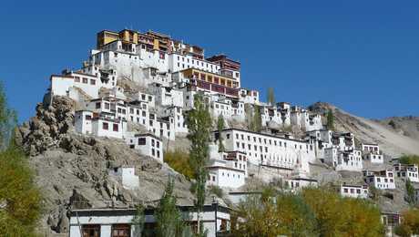 Monastère de Thiksey au Ladakh en Inde Himalayenne