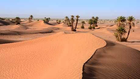 Oued Drâa près d'Ouled Driss, Maroc