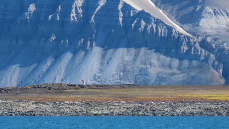 Phare de la traversée vers Pyramiden, Spitzberg