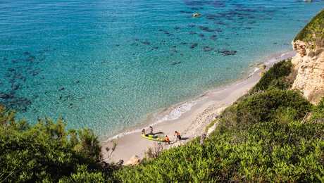 Plage de Binigaus dans la zone la plus sauvage de Minorque aux Baléares