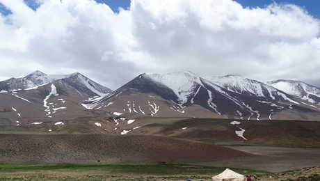 Plateau de Tarkeddit, au pied du M'Goun, Maroc