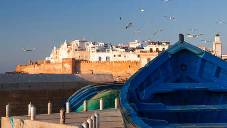 Remparts d'Essaouira au Maroc