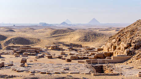 Site archéologique de Saqqarah en Egypte