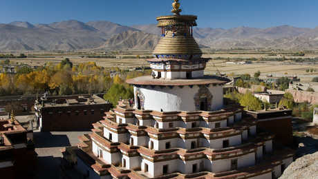 Stupa à Gyantse au Tibet