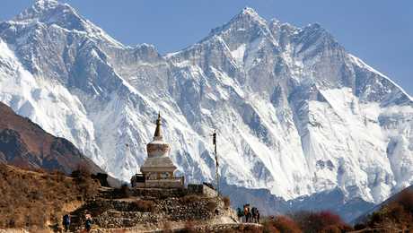 Stupa devant l'Everest