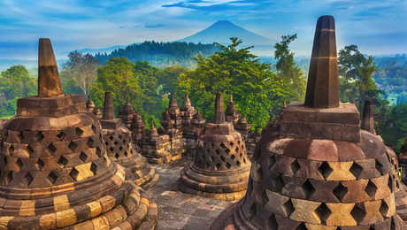 Temple de Borobudur, Yogyakarta, Java, Indonésie