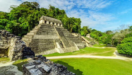 Temple de Palenque au Mexique