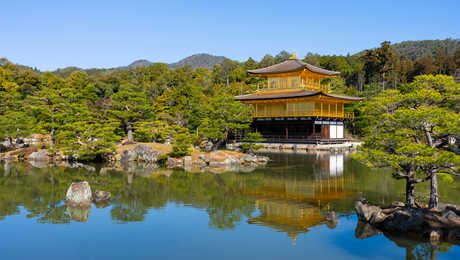 Temple d'Or à Kyoto au Japon