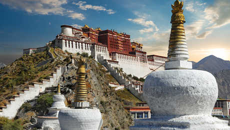 The Potala Palace au Tibet