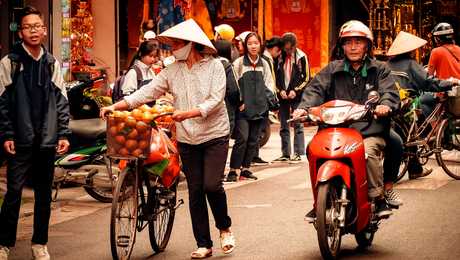 Vieille ville d'Hanoi au Vietnam