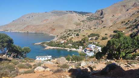 Village de Paralia Finika en Crète