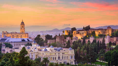 Ville de Malaga en Espagne