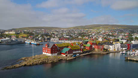 Ville de Torshavn aux îles Féroé