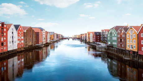 Ville de Trondheim en Norvège