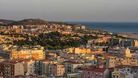 Vue de cagliari