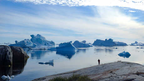Vue sur la baie de Disko, Groenland