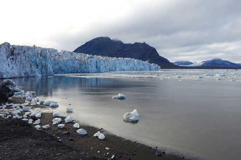 Glacier Wahlenberg au Svalbard