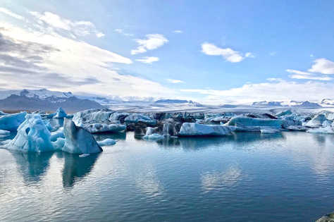 Icebergs de Jokulsarlon en Islande