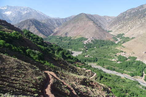 Vallée de l'Azaden, Toubkal, Maroc