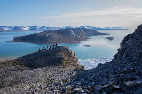 Voyage arctique au Spitzberg, vue sur la Baie du roi