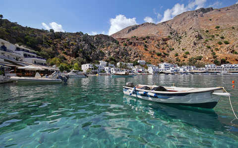 Crete, le petit port de Loutro