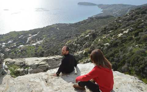 Grece, Cyclades randonnée sur l'île d'Andros