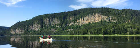 Canoe au Canada, rivière du Québec