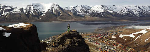 Sur les hauteurs de Longyearbyen